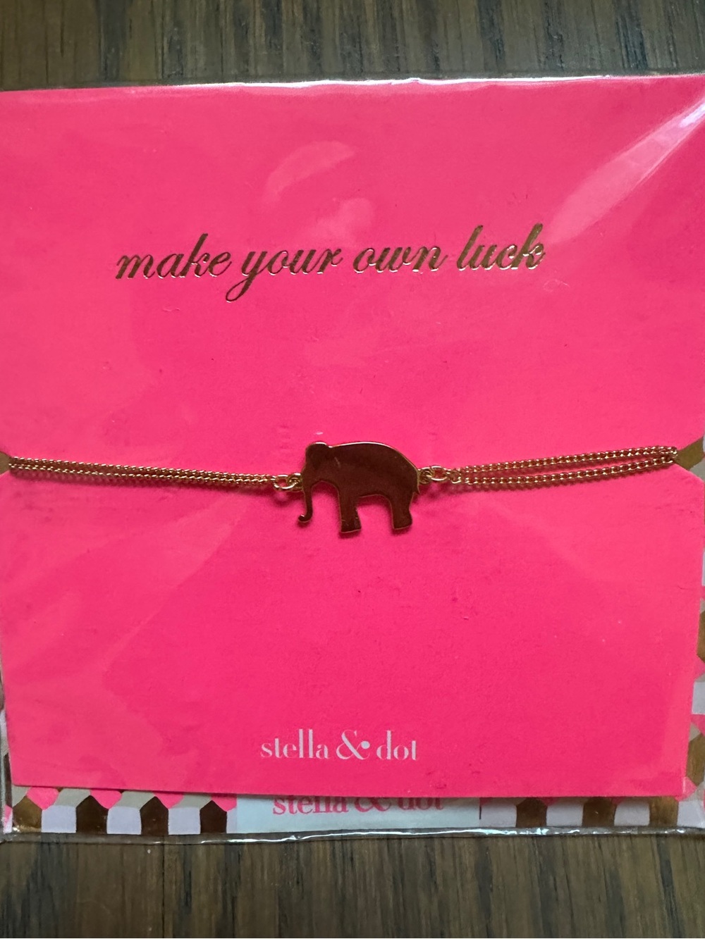 NWT Stella & Dot Elephant Wishing Bracelet